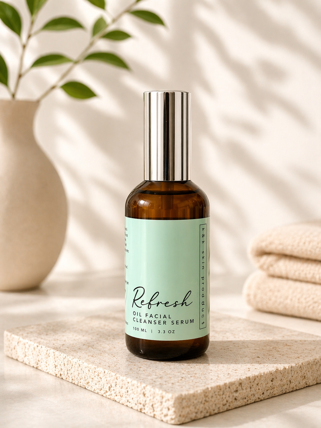 Odświeżające olejkowe serum do mycia twarzy