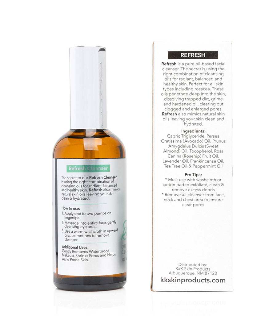 Odświeżające olejkowe serum do mycia twarzy