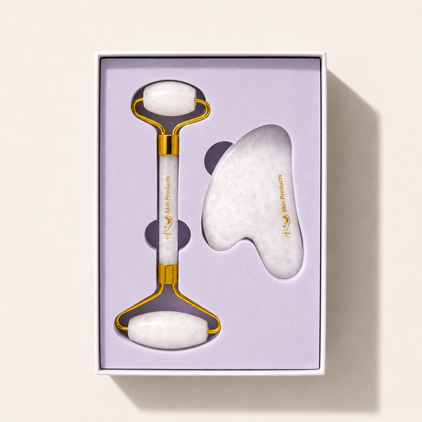 White Jade Crystal Roller & Gua Sha