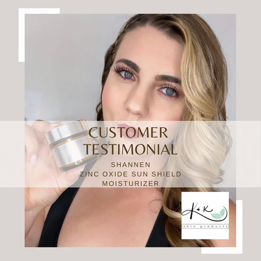 Zinc Oxide Sunshield Moisturizer Customer Testimonial