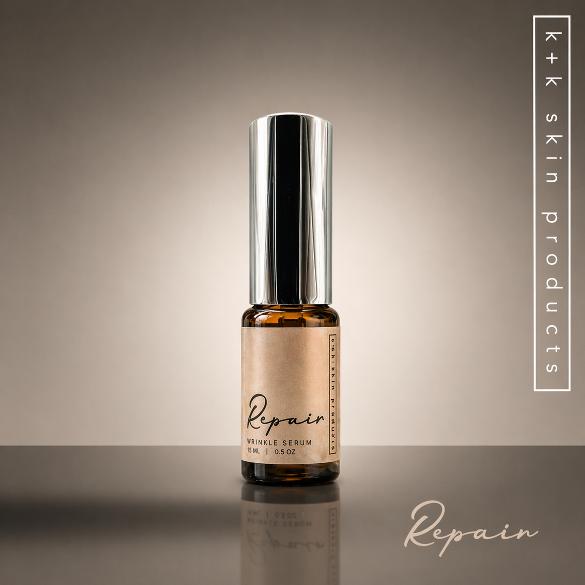 Repair Wrinkle Serum applied to the face