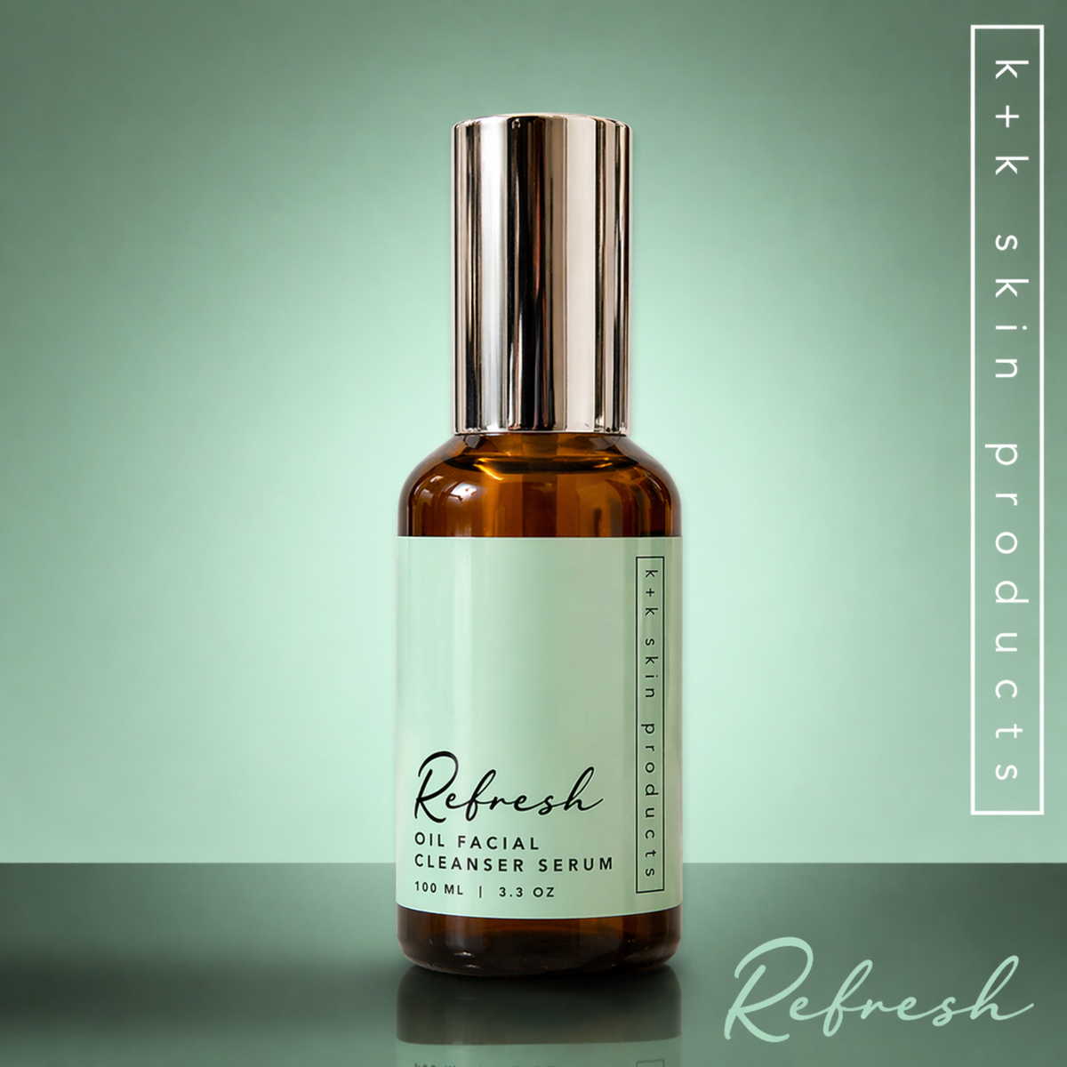 Refresh Oil Facial Cleanser Serum dissolving makeup and excess oil