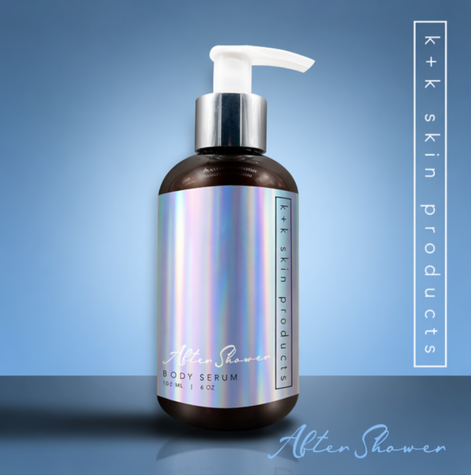 After Shower Body Serum applied after a shower